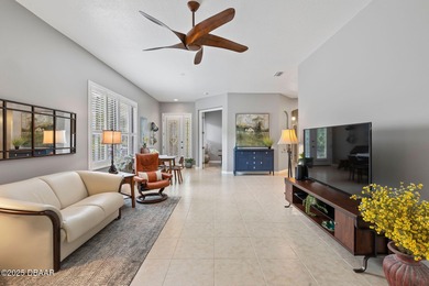 This 2 bed 2 bath + Bonus room, single-story end-unit townhome on Plantation Bay Golf and Country Club in Florida - for sale on GolfHomes.com, golf home, golf lot