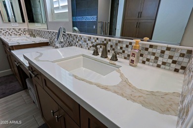 Luxurious 3 year old Tesoro Model with $248k of upgrades on Tuscany Falls At Pebble Creek in Arizona - for sale on GolfHomes.com, golf home, golf lot