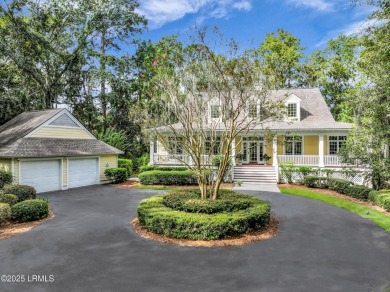 Nestled on a private one-acre homesite, this 3-bedroom, 2.5-bath on Callawassie Island Club in South Carolina - for sale on GolfHomes.com, golf home, golf lot