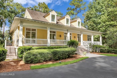 Nestled on a private one-acre homesite, this 3-bedroom, 2.5-bath on Callawassie Island Club in South Carolina - for sale on GolfHomes.com, golf home, golf lot