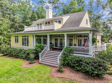 Nestled on a private one-acre homesite, this 3-bedroom, 2.5-bath on Callawassie Island Club in South Carolina - for sale on GolfHomes.com, golf home, golf lot
