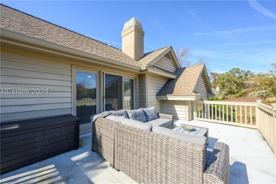 Coastal vibes abound in this 3-bedroom, 2.5-bath home in Moss on Moss Creek Golf Club in South Carolina - for sale on GolfHomes.com, golf home, golf lot