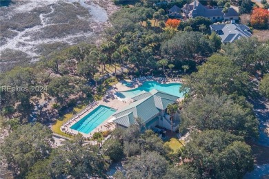 Coastal vibes abound in this 3-bedroom, 2.5-bath home in Moss on Moss Creek Golf Club in South Carolina - for sale on GolfHomes.com, golf home, golf lot