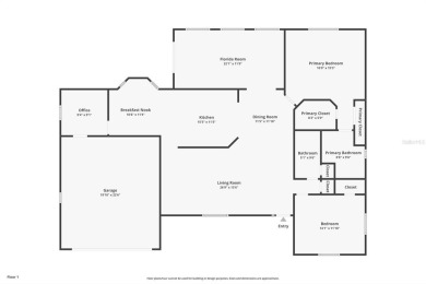 2/2 PLUS OFFICE , SOLAR PANELS. Furnished. Palm model in the on Eagle Ridge At Spruce Creek Country Club in Florida - for sale on GolfHomes.com, golf home, golf lot