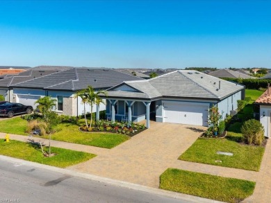 This 2024 PALMARY model smart home is move-in ready and could on Valencia Golf and Country Club in Florida - for sale on GolfHomes.com, golf home, golf lot