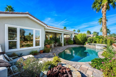 Perched on an elevated lot overlooking the iconic #3 hole at the on Golf Club At La Quinta in California - for sale on GolfHomes.com, golf home, golf lot