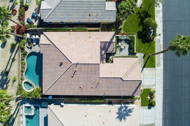 Perched on an elevated lot overlooking the iconic #3 hole at the on Golf Club At La Quinta in California - for sale on GolfHomes.com, golf home, golf lot