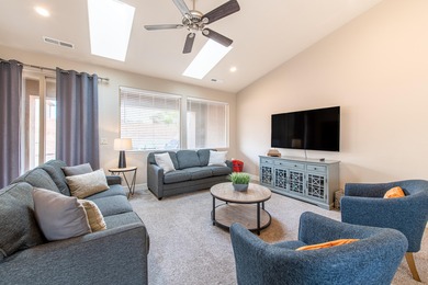 This stunning home is located in the highly sought-after on Entrada at Snow Canyon in Utah - for sale on GolfHomes.com, golf home, golf lot