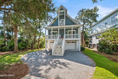 Charming raised beach house built in 2022 is the perfect 2nd on Ocean Creek Golf Course in South Carolina - for sale on GolfHomes.com, golf home, golf lot