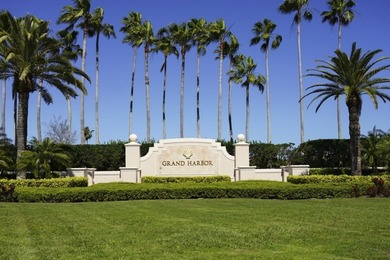 Discover this pristine furnished 2-bedroom, 2-bathroom steps on Oak Harbor Country Club in Florida - for sale on GolfHomes.com, golf home, golf lot