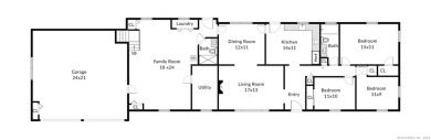 Opportunity knocks near the greens! This 4 Bedroom, 3 full bath on Woodway Country Club in Connecticut - for sale on GolfHomes.com, golf home, golf lot