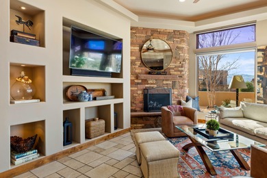 This gorgeous home blends indoors and outdoors with the many on Entrada at Snow Canyon in Utah - for sale on GolfHomes.com, golf home, golf lot