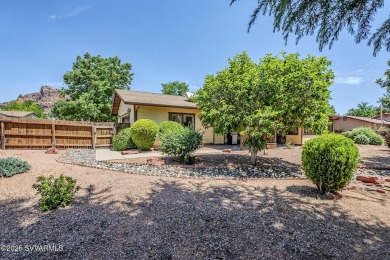 This charming 3-bedroom, 2-bath home offers red rock views and on Sedona Golf Resort in Arizona - for sale on GolfHomes.com, golf home, golf lot