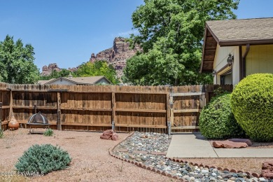 This charming 3-bedroom, 2-bath home offers red rock views and on Sedona Golf Resort in Arizona - for sale on GolfHomes.com, golf home, golf lot