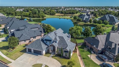 Breathtaking luxury residence nestled in one of Edmond's premier on Rose Creek Golf Club in Oklahoma - for sale on GolfHomes.com, golf home, golf lot