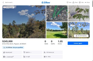 Exquisite New Construction by Dean Allen Homes in Payson's on The Rim Golf Club in Arizona - for sale on GolfHomes.com, golf home, golf lot