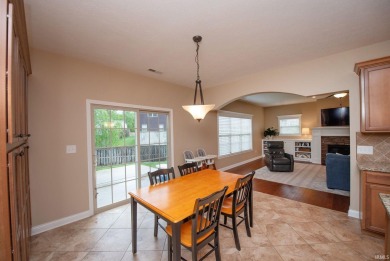 This stunning home is situated at the end of a peaceful on Coyote Crossing Golf Course in Indiana - for sale on GolfHomes.com, golf home, golf lot