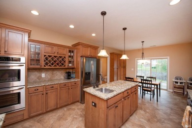 This stunning home is situated at the end of a peaceful on Coyote Crossing Golf Course in Indiana - for sale on GolfHomes.com, golf home, golf lot