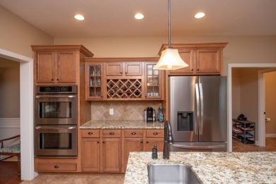 This stunning home is situated at the end of a peaceful on Coyote Crossing Golf Course in Indiana - for sale on GolfHomes.com, golf home, golf lot
