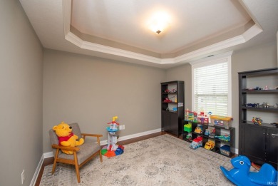 This stunning home is situated at the end of a peaceful on Coyote Crossing Golf Course in Indiana - for sale on GolfHomes.com, golf home, golf lot