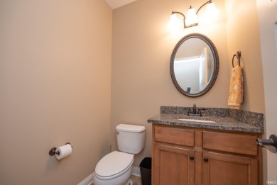 This stunning home is situated at the end of a peaceful on Coyote Crossing Golf Course in Indiana - for sale on GolfHomes.com, golf home, golf lot