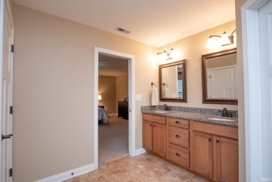 This stunning home is situated at the end of a peaceful on Coyote Crossing Golf Course in Indiana - for sale on GolfHomes.com, golf home, golf lot