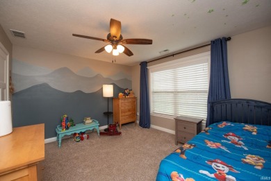 This stunning home is situated at the end of a peaceful on Coyote Crossing Golf Course in Indiana - for sale on GolfHomes.com, golf home, golf lot
