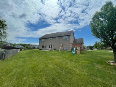 This stunning home is situated at the end of a peaceful on Coyote Crossing Golf Course in Indiana - for sale on GolfHomes.com, golf home, golf lot