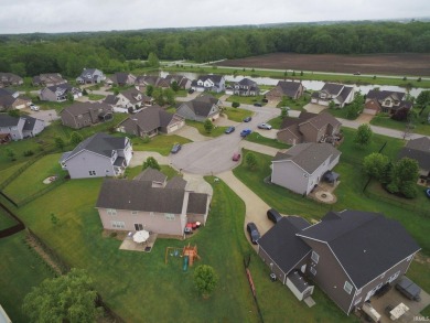 This stunning home is situated at the end of a peaceful on Coyote Crossing Golf Course in Indiana - for sale on GolfHomes.com, golf home, golf lot