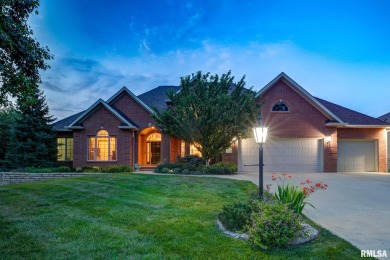 This custom built all brick home situated on the signature fifth on WeaverRidge Golf Club in Illinois - for sale on GolfHomes.com, golf home, golf lot