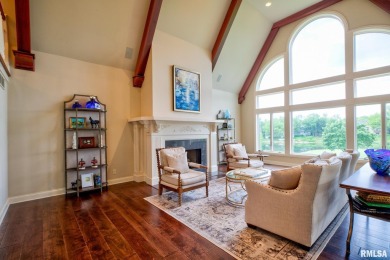 This custom built all brick home situated on the signature fifth on WeaverRidge Golf Club in Illinois - for sale on GolfHomes.com, golf home, golf lot