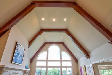 This custom built all brick home situated on the signature fifth on WeaverRidge Golf Club in Illinois - for sale on GolfHomes.com, golf home, golf lot