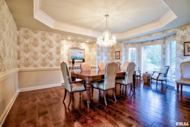 This custom built all brick home situated on the signature fifth on WeaverRidge Golf Club in Illinois - for sale on GolfHomes.com, golf home, golf lot