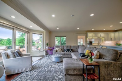 This custom built all brick home situated on the signature fifth on WeaverRidge Golf Club in Illinois - for sale on GolfHomes.com, golf home, golf lot