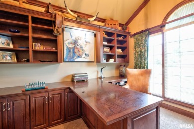 This custom built all brick home situated on the signature fifth on WeaverRidge Golf Club in Illinois - for sale on GolfHomes.com, golf home, golf lot