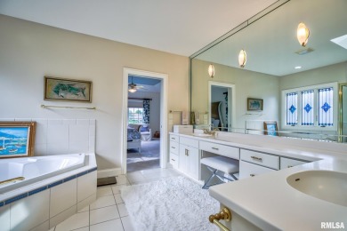 This custom built all brick home situated on the signature fifth on WeaverRidge Golf Club in Illinois - for sale on GolfHomes.com, golf home, golf lot