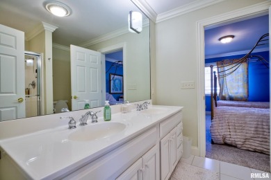This custom built all brick home situated on the signature fifth on WeaverRidge Golf Club in Illinois - for sale on GolfHomes.com, golf home, golf lot