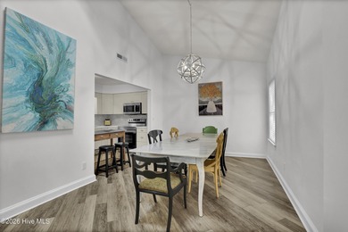 This FULLY-FURNISHED END-UNIT feels more like a ranch-style on Belvedere Country Club in North Carolina - for sale on GolfHomes.com, golf home, golf lot