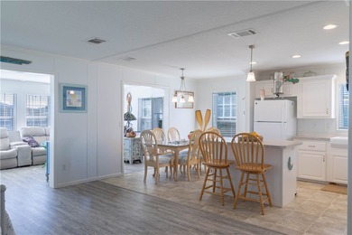 Built in 2021, this beautiful and spacious 2-bedroom, 2-bath on Barefoot Bay Golf Course in Florida - for sale on GolfHomes.com, golf home, golf lot