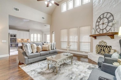 Gorgeous home with a stone & brick exterior and beautiful curb on Mansfield National Golf Club in Texas - for sale on GolfHomes.com, golf home, golf lot