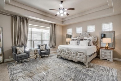 Gorgeous home with a stone & brick exterior and beautiful curb on Mansfield National Golf Club in Texas - for sale on GolfHomes.com, golf home, golf lot