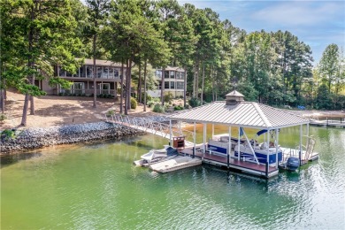 This view of the Blue Ridge Mountains and big, open water with on Keowee Key Golf and Country Club in South Carolina - for sale on GolfHomes.com, golf home, golf lot