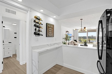 Stunningly remodeled 1 bed, 1.5 bath Penthouse condo in 55+ on Hollybrook Golf and Tennis Club  in Florida - for sale on GolfHomes.com, golf home, golf lot