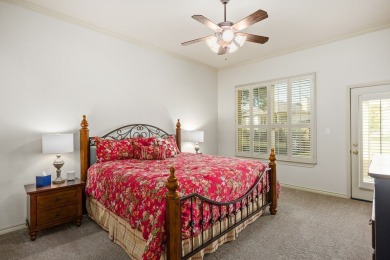 Charming garden home with lovely front courtyard sits across on The Club At Comanche Trace in Texas - for sale on GolfHomes.com, golf home, golf lot