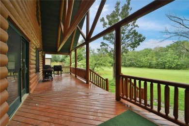 Experience the charm of this stunning log home on Northwood on Hardwoods Golf Club At Mille Lacs in Minnesota - for sale on GolfHomes.com, golf home, golf lot