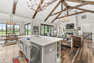 **Stunning Custom Home Overlooking Coyote Crossing Golf Course on Coyote Crossing Golf Course in Indiana - for sale on GolfHomes.com, golf home, golf lot