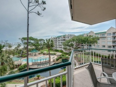 Enjoy beautiful sunrises from your private balcony! Located in on Palmetto Dunes Golf Course and Resort in South Carolina - for sale on GolfHomes.com, golf home, golf lot