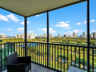 Views on views. This 16th-floor Coronado beauty puts Aventura at on Turnberry Isle Resort and Club in Florida - for sale on GolfHomes.com, golf home, golf lot