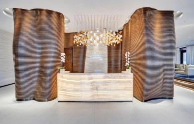 Floor-to-ceiling glass wraps this SouthEast corner penthouse on Boca Raton Resort and Club in Florida - for sale on GolfHomes.com, golf home, golf lot