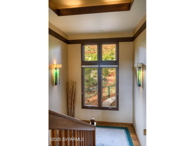 Open your private gated bridge to enter this beautiful oasis on Oakcreek Country Club in Arizona - for sale on GolfHomes.com, golf home, golf lot